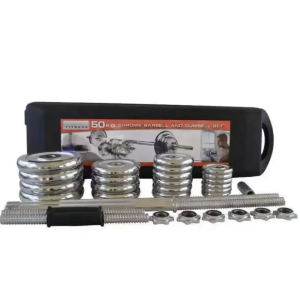 Set Mancuerna ajustable 20kg, Acero Cromado