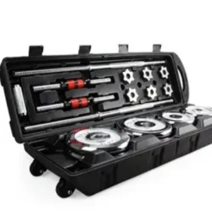 Set Mancuerna ajustable 50kg, Acero Cromado
